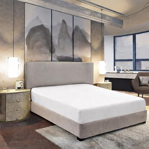 Indus textilier dra-på-lakan för super king 100 % egyptisk bomull 800 trådtäthet extra djup ficka 40 cm hotellkvalitet lyxig och bekväm lättskött superking dra-på-lakan (183 x 200 cm)