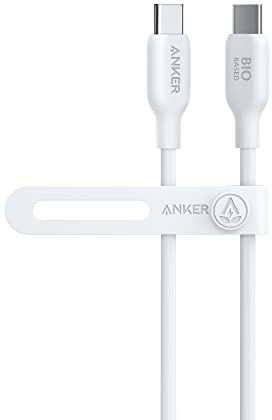 Anker USB C auf USB C Kabel, 240W USB C Kabel, Bio USB C Ladekabel 90cm lang für iPhone 16/15 Serie, MacBook Pro/Air, iPad Pro/Air, Galaxy S24, Pixel, Switch, LG (Aurora)