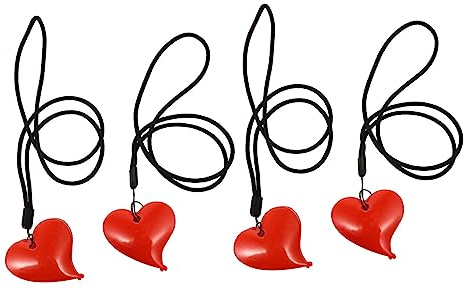 TOYANDONA Pinzas para Cochecito de Ñiño en Forma de Corazón Rojo, Diseño Seguro y Multifuncional, Material Abs y Nylon, 2 Juegos para Mantas y Colchas en Cochecito o Cuna