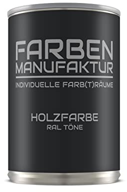 Kopie: Farben Manufaktur Holzfarbe Wetterschutzfarbe Holzlack Holzschutzlack Holzdecklack RAL 2/5L, Farbe: ca. RAL 6009 Tannengrün, Größe: 5L