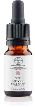 Elixirs & Co - Fleur de Bach Noyer Walnut N°33 10ml - Confiance, Transition Vie & Protection Émotionnelle - Naturel avec Pipette - 100% Bio pour le Bien-Être - Fabriqué en France
