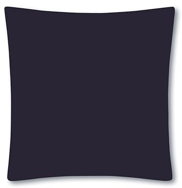 VEL VET HOME Deluxe Kissenbezug 80x80 cm 1teilig Made in EU Hohe Qualität Kopfkissenbezug mit Reißverschluss 100% Baumwolle Kissenhülle 80x80 Violett