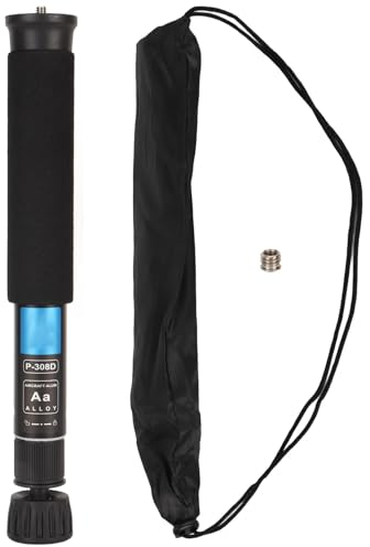 Generic Einbeinstativ für Kamera, 8 Abschnitte, Kamera-Fotografie-Einbeinstativ aus Aluminiumlegierung mit Tragetasche für Digitalkameras, DSLRs, Spiegellose Kameras, Taschenlampen, Genericds39h7ufr5