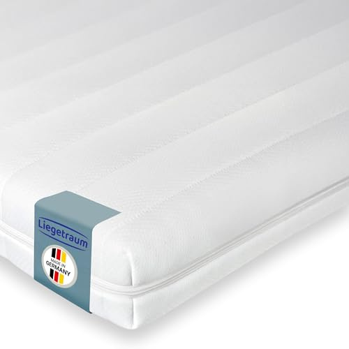 Liegetraum Topper in schiuma gel di alta qualità, 6 cm, ortopedico con effetto rinfrescante, memory foam allevia la pressione e traspirante, prodotto in Germania, 200 x 200 cm