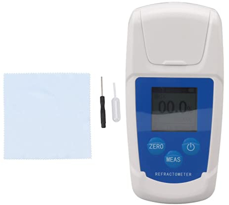 0-55% Digital Refraktometer Hög noggrannhet Socker Testmätare Brix Idealisk för Dricksvattendryck Kombucha Fruktjuice Kolhydratinnehåll Portable Refractive