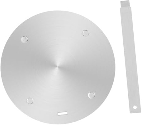 Alipis Difusor de Calor para Placa de Inducción Adaptador de Acero Inoxidable 30 Cm Mango Adecuado para Estufas de Gas y Eléctricas Distribución Uniforme Cocinar y Descongelar
