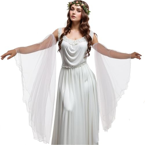 UniqKaliber Guanti lunghi in tulle vittoriano staccabili, accessori per abiti da sposa gotici per costumi di Halloween
