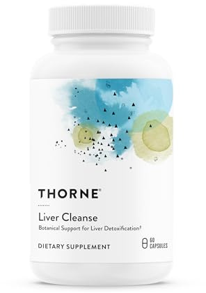 THORNE - Liver Cleanse - Milk Thistle & Berberine Supplement with Burdock & Chicory Extracts - Herbal Blend Supports the Liver’s Natural Detoxification Function* - Third-Party Certified - 60 Capsules