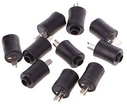 Fivekim - Lote de 10 altavoces con 2 clavijas de conexión de audio macho