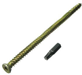 1000 x viti per telaio in calcestruzzo per porte e finestre + tappi 7,5 mm 62 mm + punta Torx
