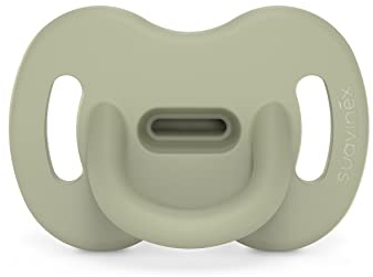 Suavinex, Schnuller aus Silikon, für Babys 6-18 Monate, Schnuller mit physiologischem Sauger Sx Pro, Symmetrisch, Superweich und Flexibel, Einschlafschnuller, Colour Essence, Grün