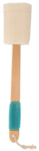 FRCOLOR Cepillo Exfoliante Corporal Mango Curvado de Silicona Antideslizante Exfoliación y Espuma para Baño Adecuado para Espalda y Brazos en Ducha