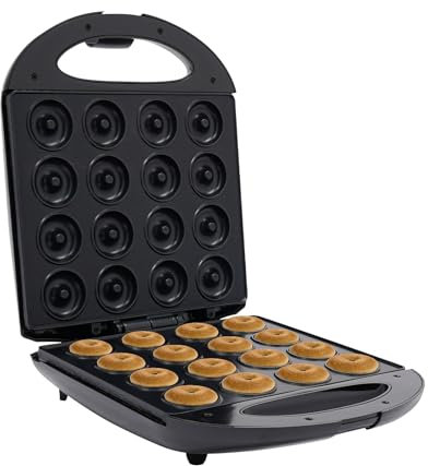 Macchina per ciambelle, 1400 W, mini ciambelle, con 16 fori, per ciambelle, per la produzione di ciambelle, 26,5 x 28 cm