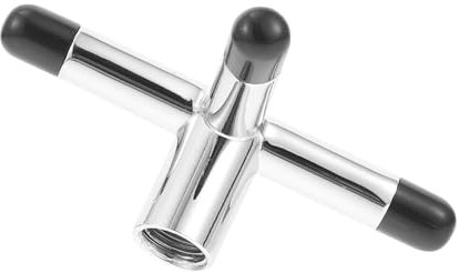 Parliky Silberne Billard Queue Auflage Kreuzform aus Metall für Tisch