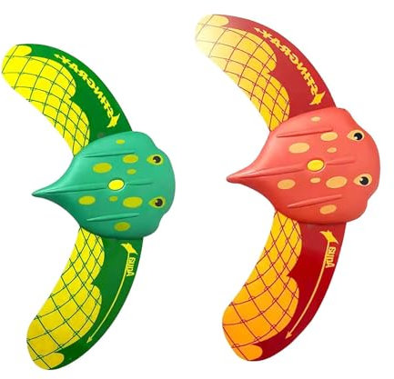 GWAWG 2PCS Stingray Underwater Glider Small Stingray Glider Adjustable Fins Swimming Diving Pool Toys Adjustable Wings For Swimming Fish Toy water powered devil fish toy for Kids and Adult