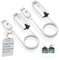 OiDiPi Wireless HDMI Transmitter and Receiver, 2.5G/5GHz Dual Band, 1080P HD Output Wireless HDMI Sender and Receiver, for Streaming Video and Audio to Monitor/Projector from Laptop/TV Box/PC (White）