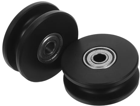 MAGICLULU Pulegge Silenziose Doppio Cuscinetto per Attrezzature da Palestra e Macchine per Cavi, Design Compatto in Poliammide, Alta Durata, Confezione da 2 Pezzi per Home Gym