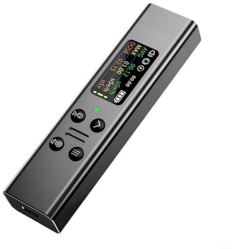 Fauhapyway Rilevatore di radiazioni nucleari per contatore GEIGER con tubo da 48 mm, display TFT e allarme per beta (grigio)