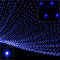 Monzana® Lichterkette 100 LED Netzlichterkette Außen Innen Batterie 8 Modi Lichtervorhang Deko Weihnachten Beleuchtung Blau