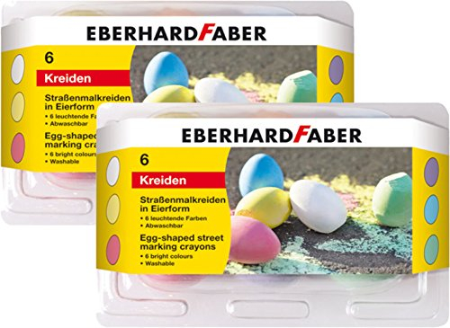 Eberhard Faber Straßenmalkreide (2 x 6er Eierform)