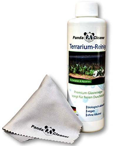 PandaCleaner Terrarium-Reiniger/Terrarienreiniger für Terrarienscheiben, Terrarienglas - Terrariumglasreiniger - 250ml Nachfüllflasche