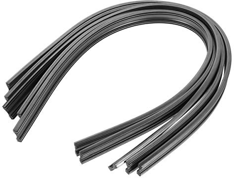 BESPORTBLE 10 Pièces 6Mm Noir Balais Dessuie-Glace Recharges Remplacement Voiture Véhicule Insérer Bandes en Caoutchouc pour Essuie-Glaces