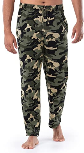 Fruit of the Loom Men's 1-Pack Extended Sizes Jersey Knit Sleep Pant (1 & 2 Packs), Camo, 2XL Tall