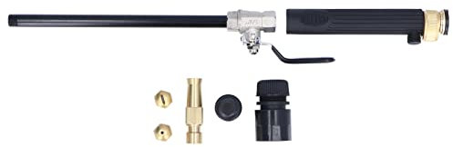 Chorro de Rociador de Riego, Pistola de Agua de Alta Presión Ajustable, Rociador de Riego, Varita de Lavado de Alta Presión con Boquillas y Conector