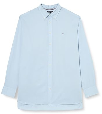 Tommy Hilfiger Camisa Hombre Regular Fit, Azul (Calm Blue), 4XL