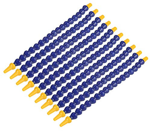 Yctze 10 Pièces Tuyau de Liquide de Refroidissement d'huile d'eau en Plastique Flexible, Tuyau fileté 1/8BSPT pour Tour CNC, Tuyau de Refroidissement, Tuyau articulé pour Tuyau