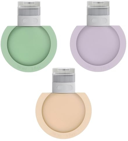 Bouteilles de voyage pour articles de toilette, Bouteilles de voyage anti-fuite,Pack de 3 baumes à shampooing liquide - Bouteilles de conteneurs de voyage portables rechargeables en silic