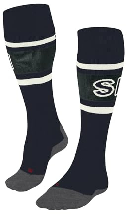 FALKE Herren Skisocken SK2 Intermediate Wool M Kh Wolle Funktionsmaterial warm dick 1 Paar, Blau Space Blue 6116 Trend, 44-45