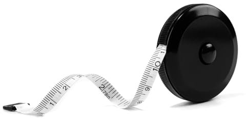 1 Pièces Mètres à ruban de couture,Mètres à Ruban pour Couturier double face,Metre Ruban Corps 2M / 79 Pouce sur Mesure Couturière Tissu Règle (Noir Blanc)