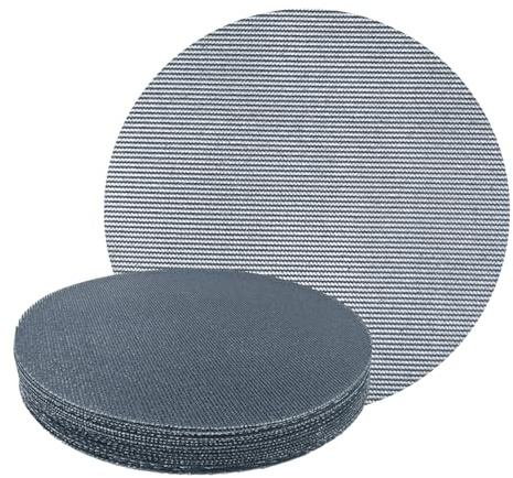 GZKTY 30 Piezas Disco de Lija de Malla Rejilla de Lijado Ø 225mm - Grano 60 - Para lijadoras orbitales de 225mm y para lijar superficies duras, madera, masilla, pintura, metal