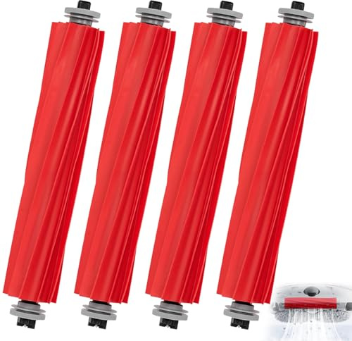 4 Piezas Cepillos Principales para Roborock S7/S7 MaxV/S7 MaxV Ultra/S7 Max Ultra/S7 Plus/S7 MaxV Plus/S7 Pro Ultra/Q7/Q7 Max/Q7 Max Plus/Q7 Maxv/Q7 Maxv Ultra/Q Revo, Robot Aspirador Accesorios