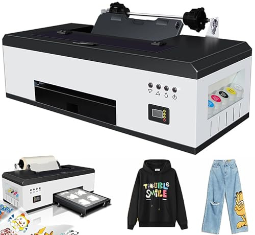 A3 DTF-skrivare transfertryckmaskin, automatisk omrörning av vitt bläck och tidsinställd cirkulation, DTF-skrivare - T-shirt direkt till filmskrivare, for gör-det-själv-utskrift