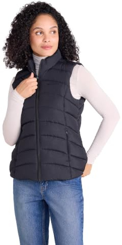 Mountain Warehouse Opal Womens Padded Gilet | Ladies Lightweight Bodywarmer with Front Pockets, Sleeveless Thermal Vest for Warmth & Comfort, For Winter, Autumn & Layering
