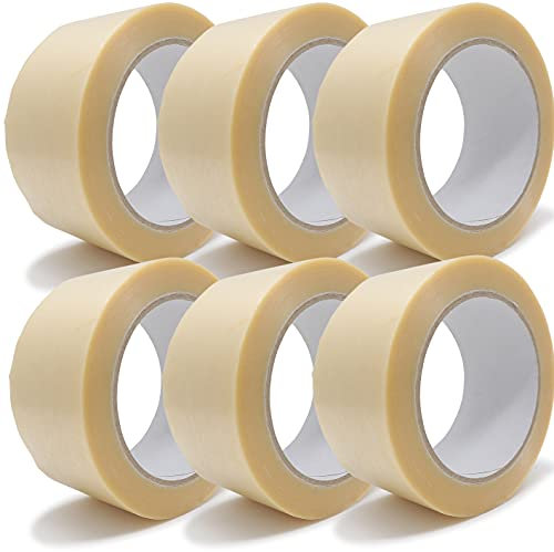 gws Paket-Klebeband PVC Geprägtes Verpackungsband für schwere Pakete | hohe Reissfestigkeit, besonders leicht & leise abrollend | Länge: 66 m | Breite: 50 mm | Dicke: 54 μm (6 Rollen, farblos)