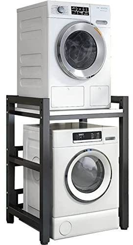 COYEUX Stacking Kit Adjustable Stand, Portable Rack Front Load Washer & Dryer, 400KG Load Capacity, for Laundry,Bathroom, Kitchen,Balcony