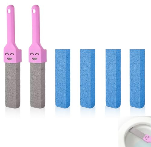 NHQZ 6 Pezzi Pietra Pomice Per Wc,Pietra Pomice Cleaning Block Wc With 2 Handles,Replaceable Pietra Pomice Wc,Nature Pietra Di Pulizia Per Wc,Cleaning Block Per Bagno Piscina Servizi Igienici.