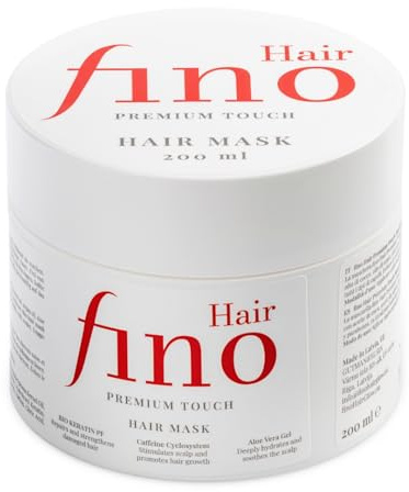 fino Hair Premium Touch Haarmaske – Mit Biotin, Keratin & Arganöl – Tiefenpflege für gesundes & kräftiges Haar – Ohne Silikone & Parabene – Feuchtigkeit & Schutz – 200ml