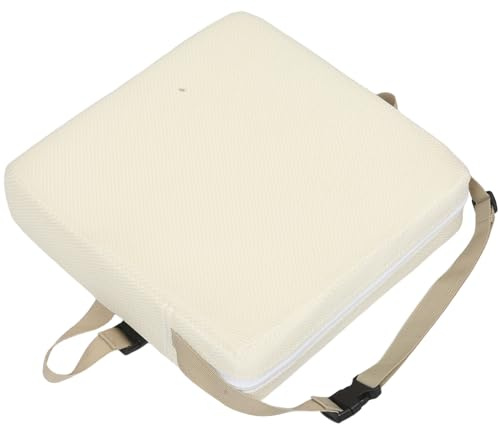 TOYANDONA Cojín Elevador para Silla Malla Transpirable para Casa y Restaurante Acolchado con Correa Ajustable y Hebilla de Seguridad