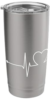 Eagle Heartbeat Bird of Prey ECG Curve Stainless Steel Insulated Tumbler