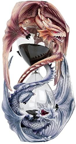 Nemesis Now Guardians of Time Sanduhr Anne Stokes 20 cm, Kunstharz, fliederfarben