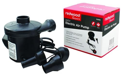 Garden Mile Hochleistungspumpe für Schwimmbad aufblasbar, Luftbett, Ballonpumpe, aufblasbare Matratze, aufblasbares Sofa (240V elektrische Pumpe)