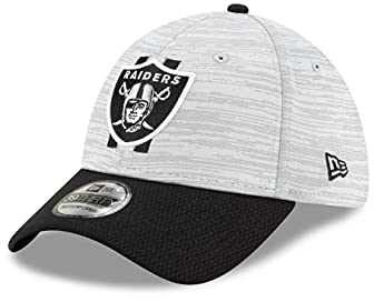 New Era Las Vegas Raiders NFL Training 2021 Grey 39Thirty Stretch Cap - S-M (6 3/8-7 1/4)