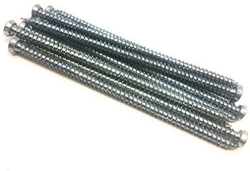 10 Stück Fensterrahmenschraube, Senkkopf TX30, verzinkt blau 7.5x72 mm