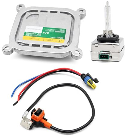 Aspaton Xenon Headlight Ballast Kit with Igniter & D3S Bulb Compatible with Mustang 2010-2019 8A5Z-13C170-A DL3Z-13C170-A 7L7Z-13N021-A