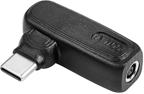 SinLoon - Adaptador de carga de alimentación de 100 W PD DC4506 a tipo C DC 4,5 mm x 0,6 mm hembra a USB C macho, Uil-in con chip de inducción de identificación automática PD, para teléfonos,