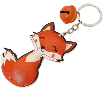 ARFUKA Schlüsselanhänger PU Leder Fuchs Anhänger Autoschlüsselanhänger Taschenanhänger Schlüsselringe Schlüsselbund Keychain für Geburtstag Weihnachten Valentinstag Feiertag Geschenk